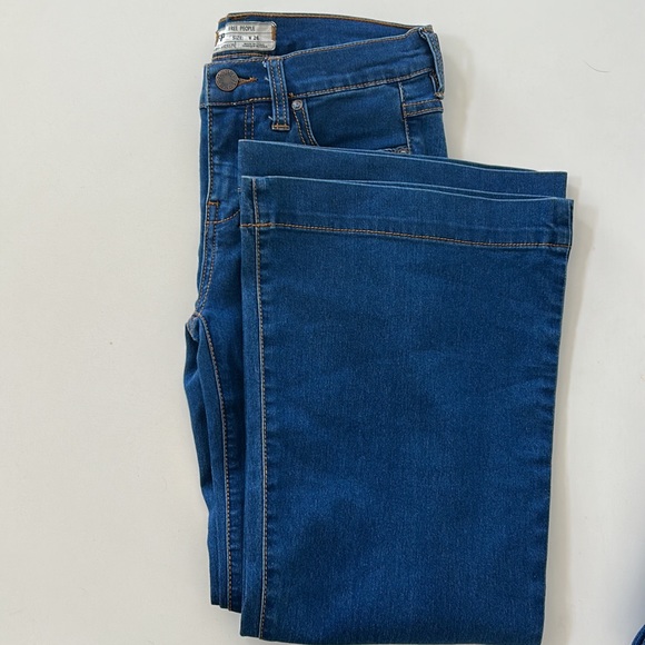 Free People Blue Flare & Wide Leg Jeans - Picture 6 of 9